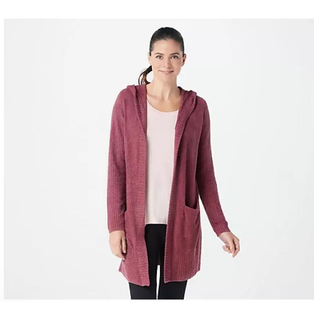 Barefoot Dreams Cozy chic lite relaxed hooded with pockets sweater 2X